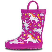 2020 Venta caliente Botas de lluvia de moda de alta calidad Botas de lluvia de punta de acero PVC Botas de lluvia para niños para niños